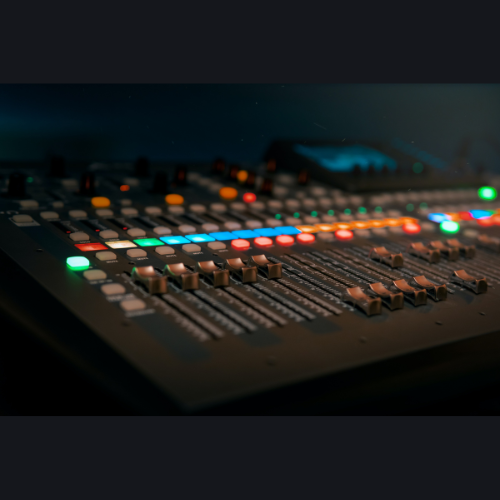 Microfones em evento produzido pela DC Live Produções em Maringá